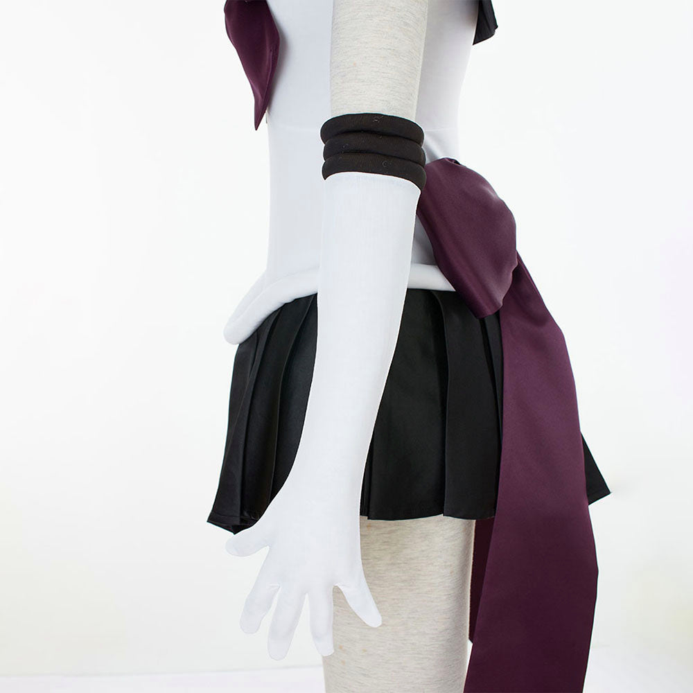 Anime Sailor Moon Mingou setsuna Sailor Pluto Fighting Deluxe Cosplay Costume for Women Kids product image 2