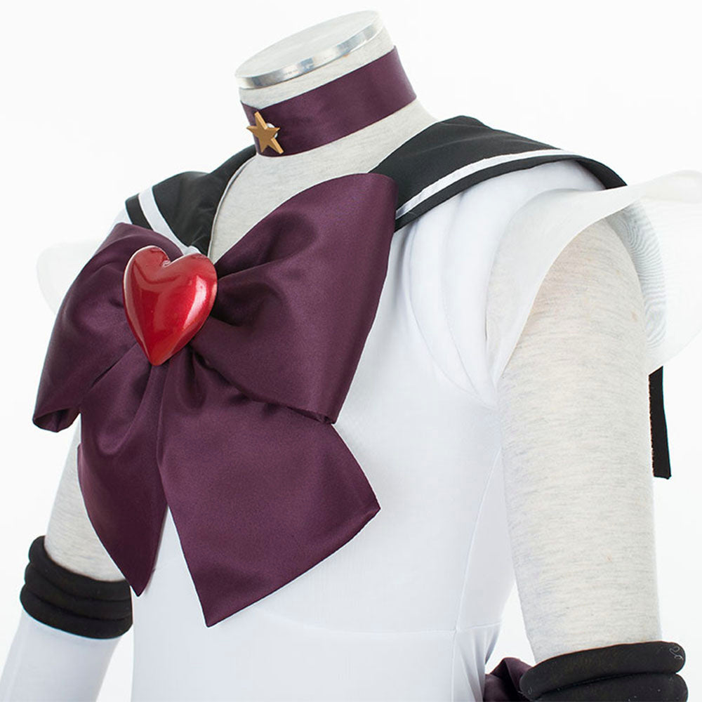 Anime Sailor Moon Mingou setsuna Sailor Pluto Fighting Deluxe Cosplay Costume for Women Kids product image 7