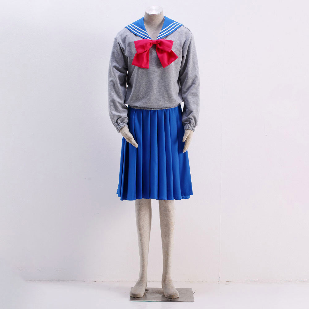 Anime Sailor Moon Mizuno Ami Sailor Mercury Cosplay School Uniform Costume product image 3