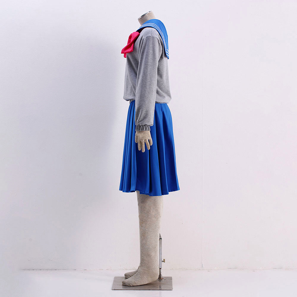 Anime Sailor Moon Mizuno Ami Sailor Mercury Cosplay School Uniform Costume product image 5