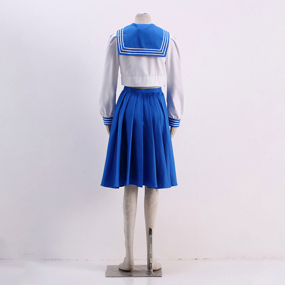 Anime Sailor Moon Mizuno Ami Sailor Mercury Cosplay School Uniform Costume product image 7
