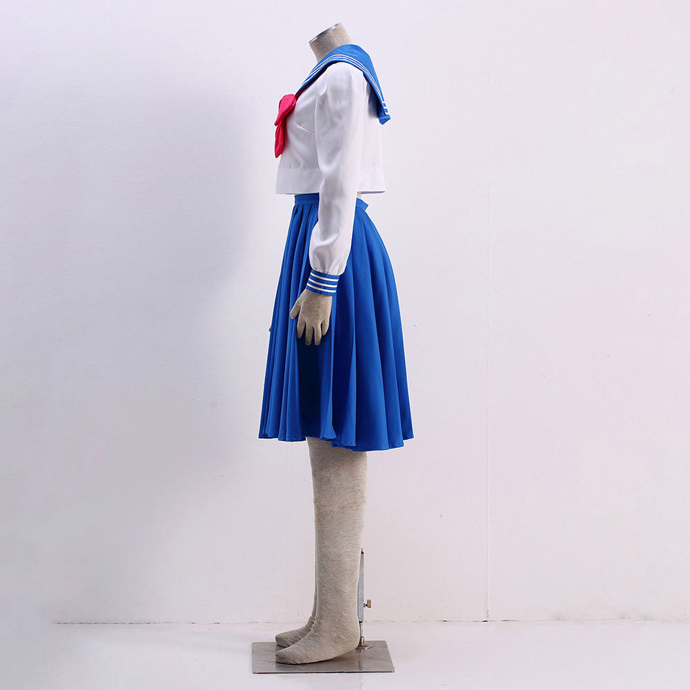 Anime Sailor Moon Mizuno Ami Sailor Mercury Cosplay School Uniform Costume product image 8