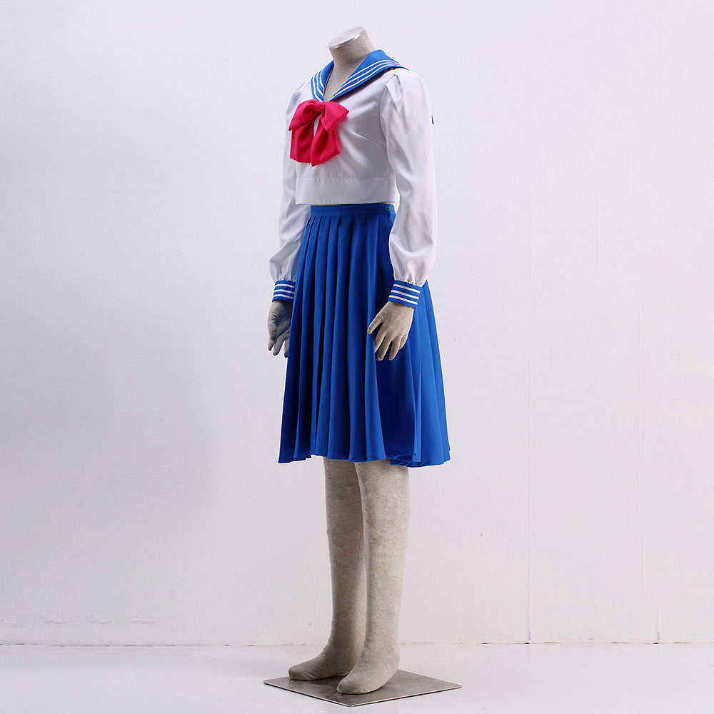 Anime Sailor Moon Mizuno Ami Sailor Mercury Cosplay School Uniform Costume product image 9