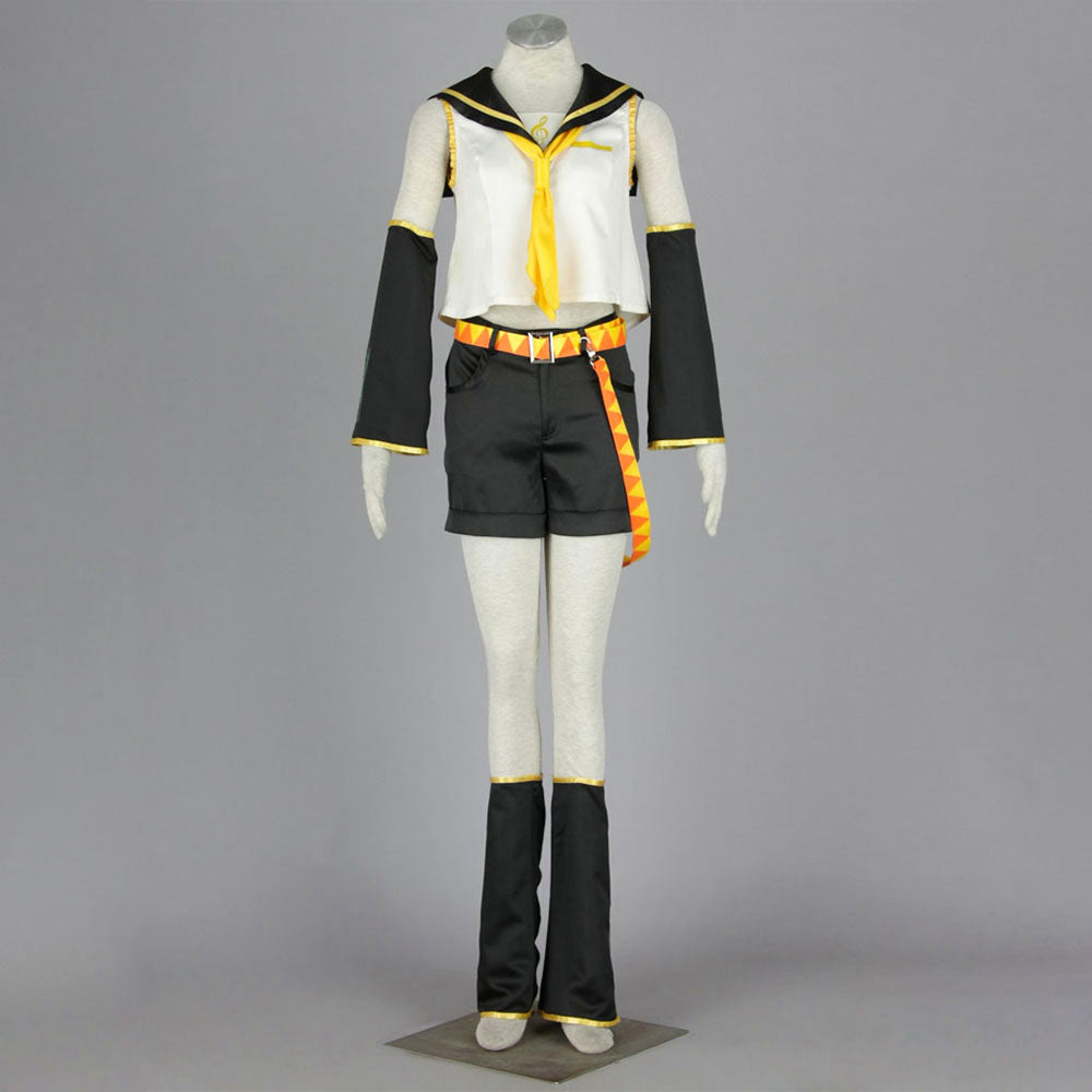 Virtual Popstar Golden Twin Girl Idol Cosplay Costume with Accessories For Women Kids product image 10