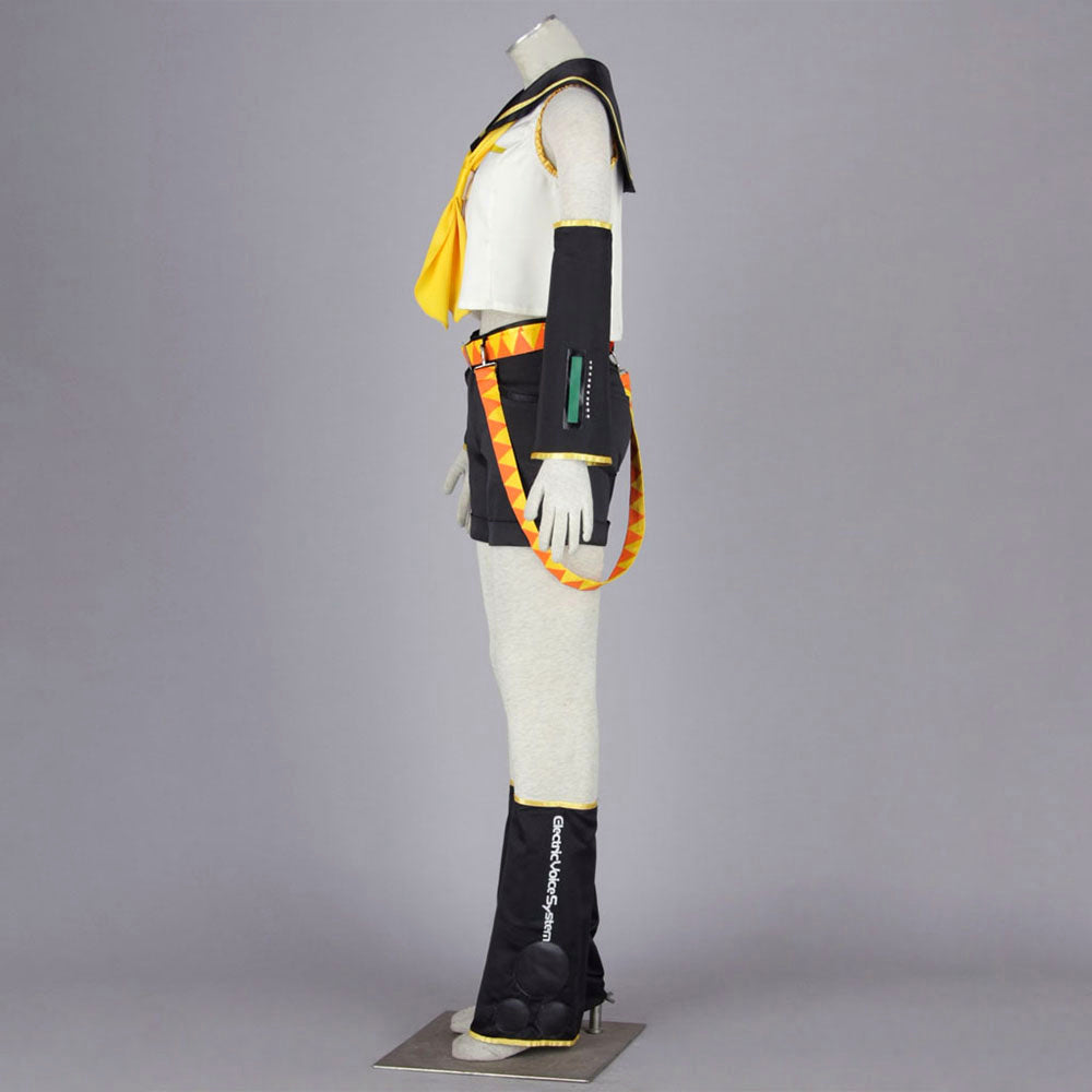 Virtual Popstar Golden Twin Girl Idol Cosplay Costume with Accessories For Women Kids product image 8