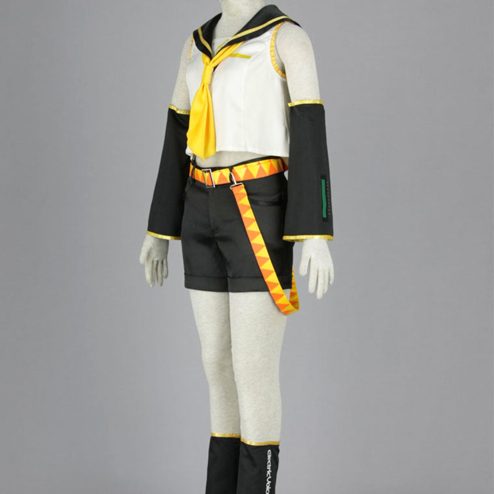 Virtual Popstar Golden Twin Girl Idol Cosplay Costume with Accessories For Women Kids product image 9