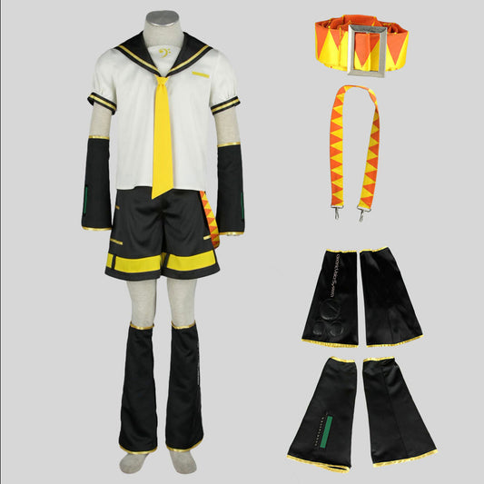 Virtual Popstar Golden Twin Boy Idol Cosplay Costume with Accessories For Men Kids product image 1