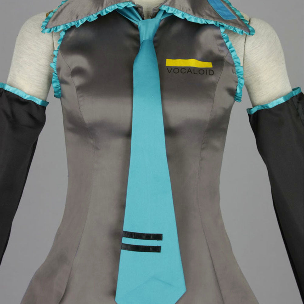 Virtual Popstar Cyan Twin-Tailed Diva Cosplay Costume with Accessories For Women Kids product image 5