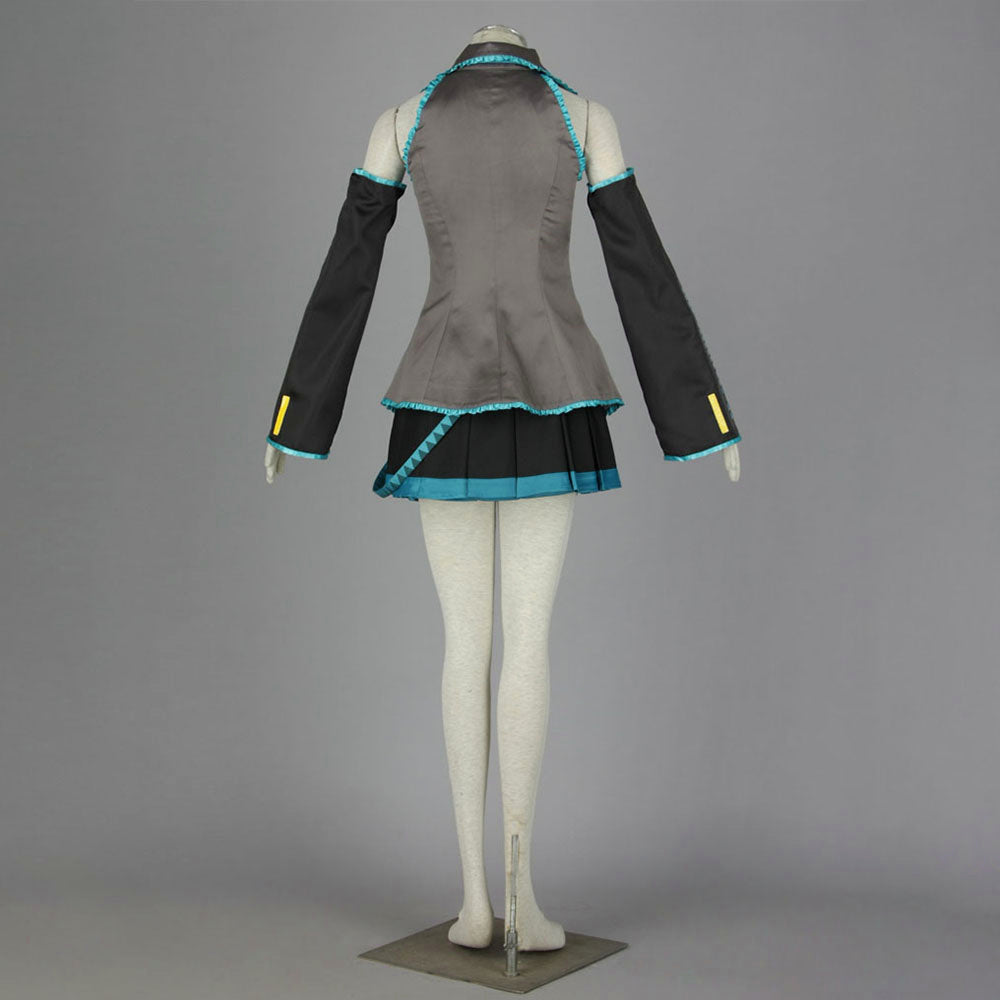 Virtual Popstar Cyan Twin-Tailed Diva Cosplay Costume with Accessories For Women Kids product image 6