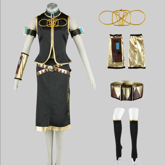 Virtual Popstar Elegant Bilingual Performer Diva Cosplay Costume with Accessories For Women Kids product image 1