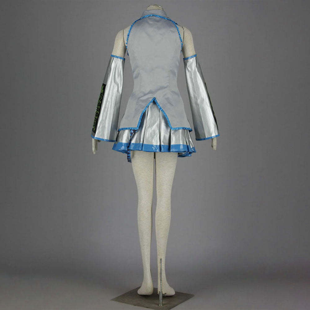 Virtual Popstar Cyan Twin-Tailed Snowy Diva Cosplay Costume with Accessories For Women Kids product image 9