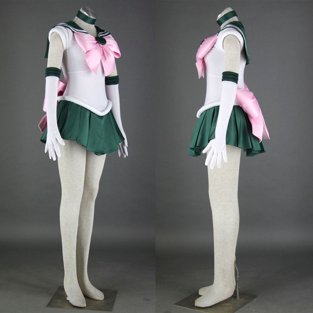 Anime Sailor Moon Kino Makoto Sailor Jupiter Fighting Cosplay Costume with Accessories for Women Kids product image 7