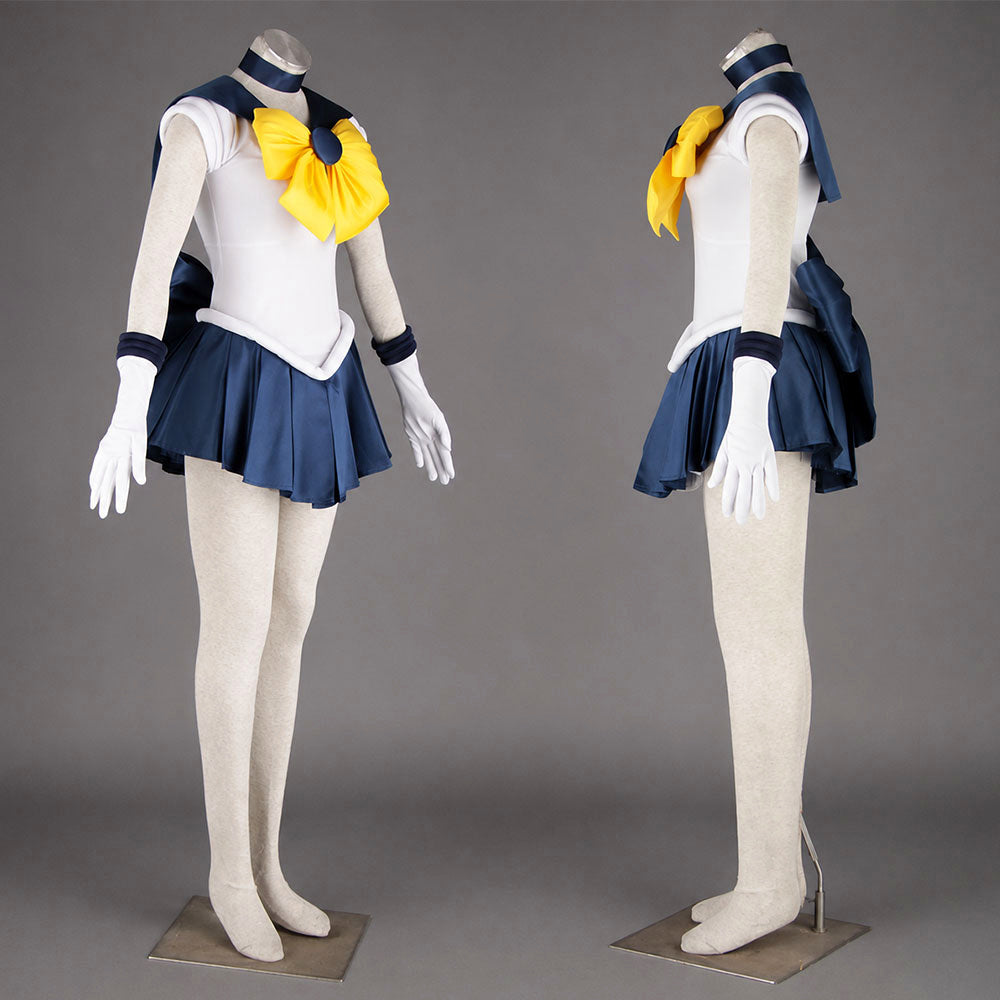 Anime Sailor Moon Tenou Haruka Sailor Uranus Fighting Cosplay Costume with Accessories for Women Kids product image 4