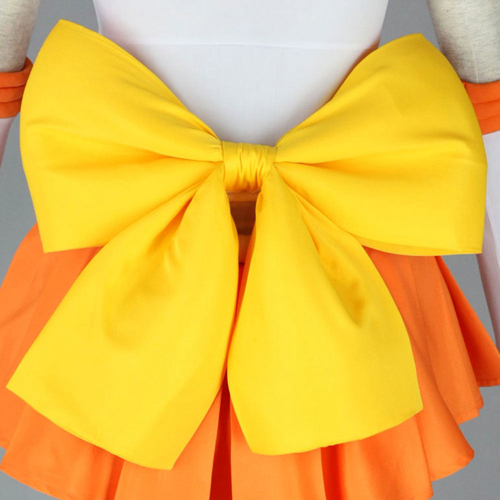 Anime Sailor Moon Aino Minago Sailor Venus Fighting Cosplay Costume with Accessories for Women Kids product image 2