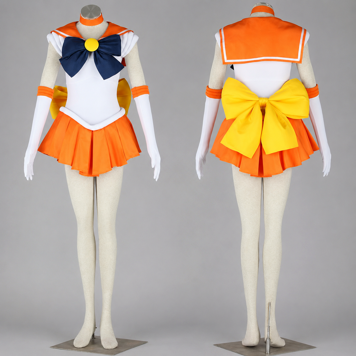 Anime Sailor Moon Aino Minago Sailor Venus Fighting Cosplay Costume with Accessories for Women Kids product image 8