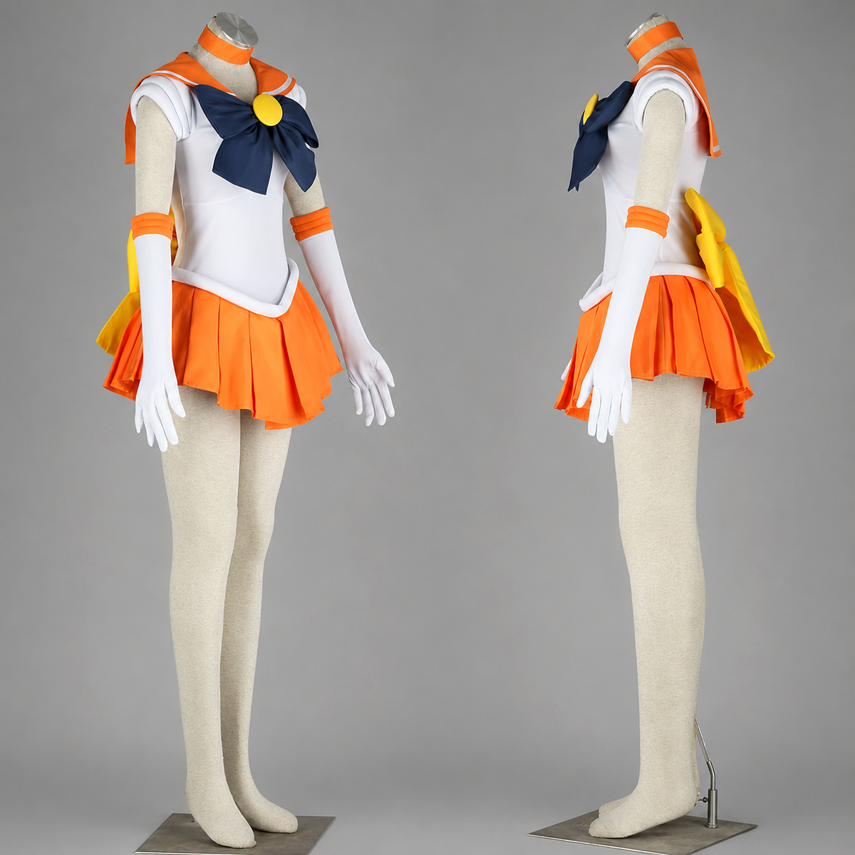 Anime Sailor Moon Aino Minago Sailor Venus Fighting Cosplay Costume with Accessories for Women Kids product image 9
