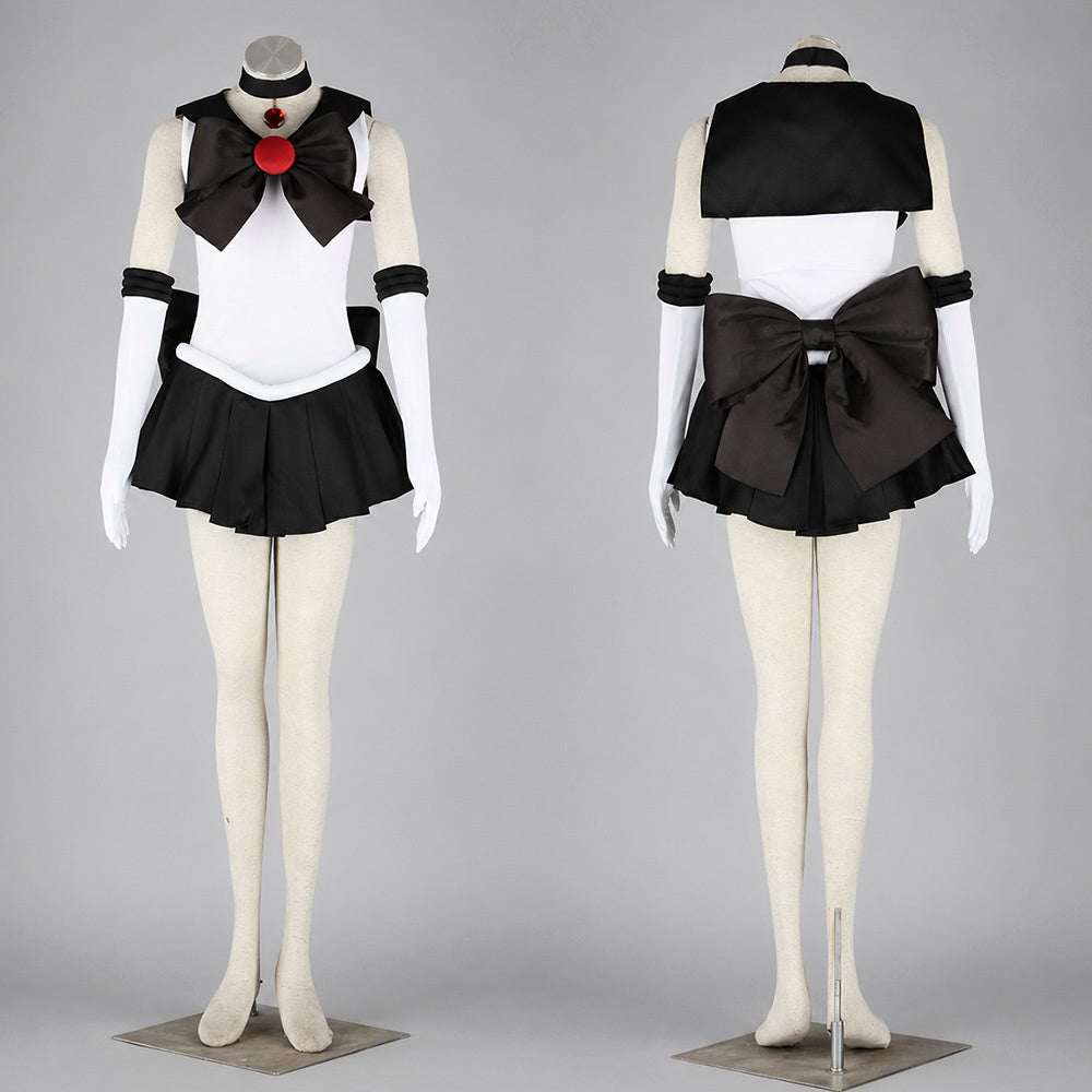 Anime Sailor Moon Mingou setsuna Sailor pluto Fighting Cosplay Costume with Accessories for Women Kids product image 7