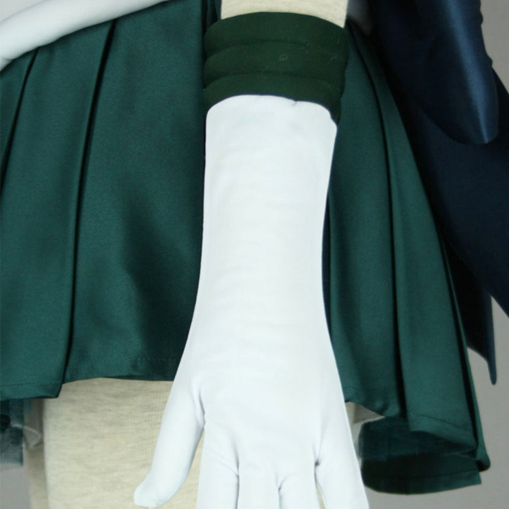 Anime Sailor Moon Kaiou Michiru Sailor neptune Fighting Cosplay Costume with Accessories for Women Kids product image 2