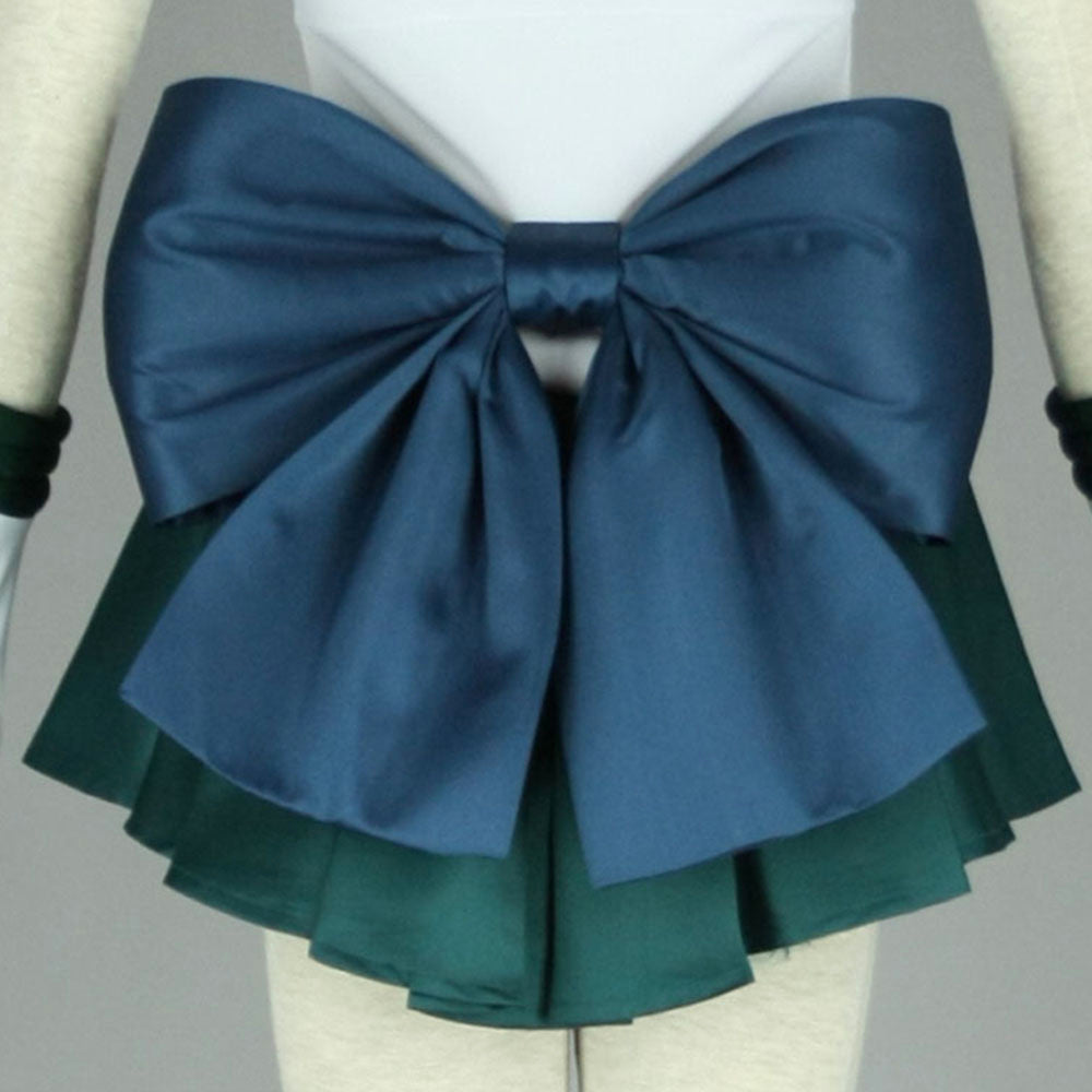 Anime Sailor Moon Kaiou Michiru Sailor neptune Fighting Cosplay Costume with Accessories for Women Kids product image 3
