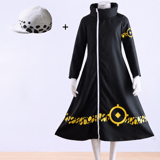 Anime Ocean Adventure Pirate Shadow Surgeon Cosplay Costume Cloak with Hat for Men Kids product image 5