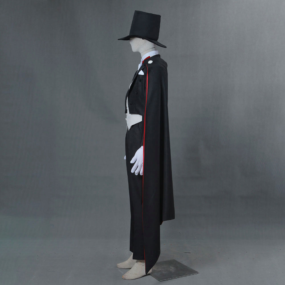 Anime Sailor Moon Tuxedo Mask Chiba Mamoru Cosplay Costume with Accessories for Men Kids product image 9