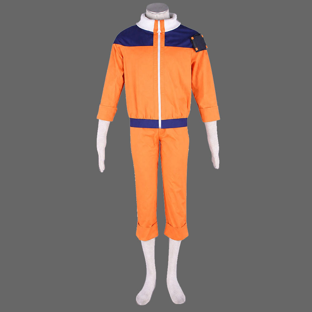 Naruto Uzumaki classic orange cosplay costume front view